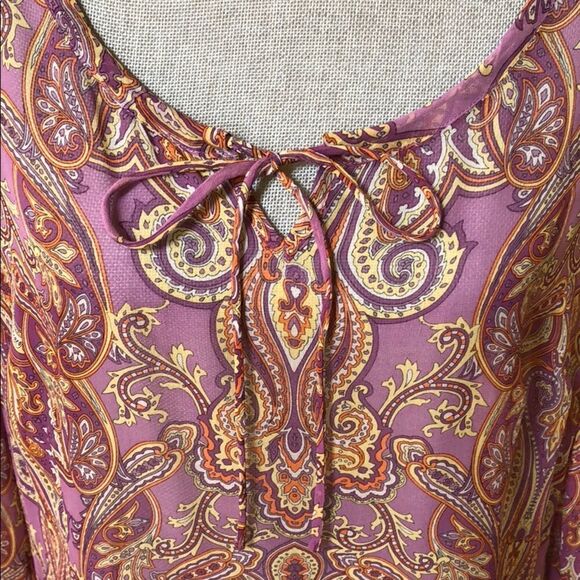 Emme 100% Silk Psychedelic Print Top - Picture 4 of 5